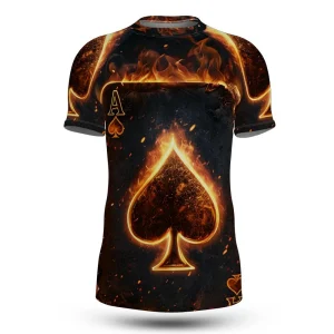 Fire Ace of Spades Rashguard
