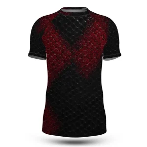 Red and Black Snake Skin Rashguard